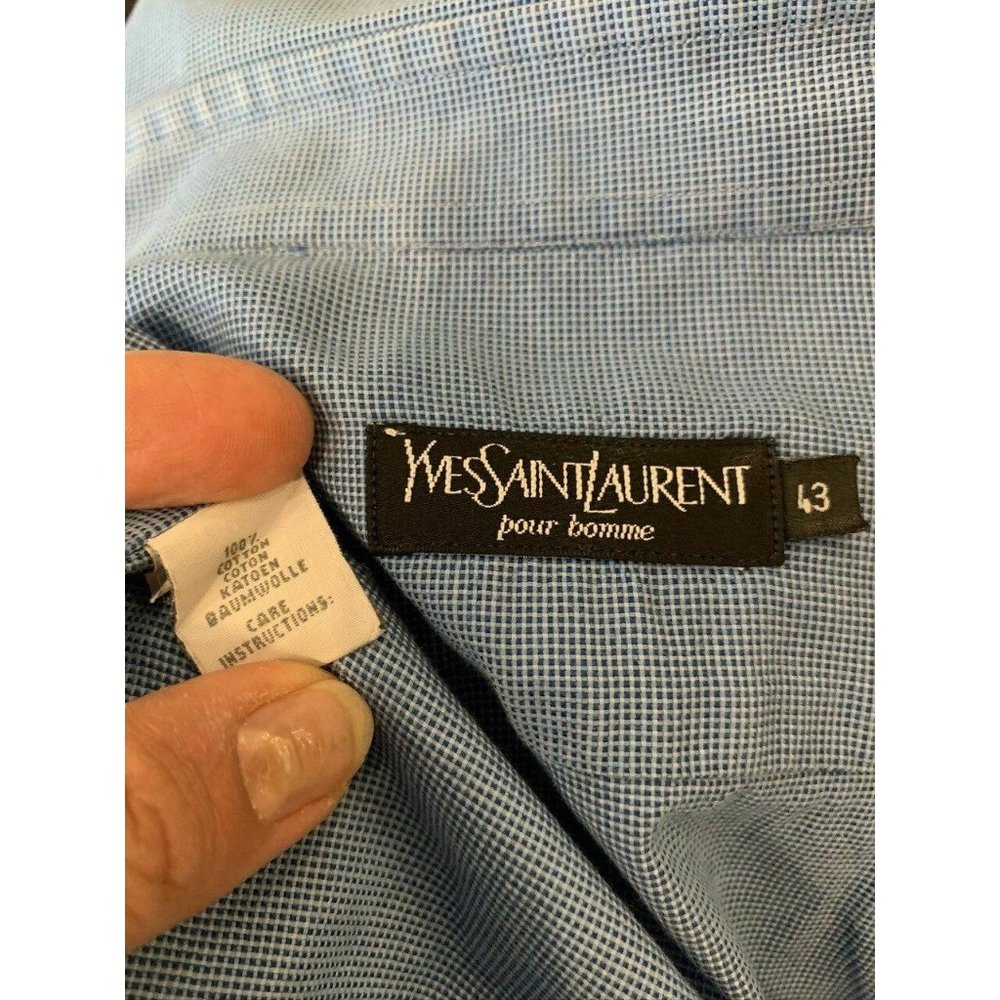 Yves Saint Laurent Pour Homme Blue Long Sleeve But - image 6